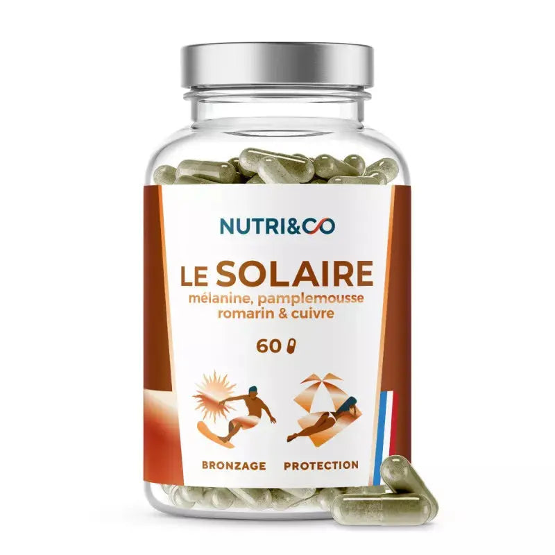 Le solaire boite de 60 gélules Nutri&Co NICE ORGANIC herboristerie bio