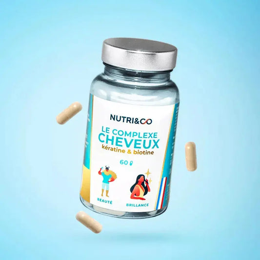 Complexe Cheveux Keratine et Biotine 60 gélules Nutri&Co NICE ORGANIC herboristerie bio