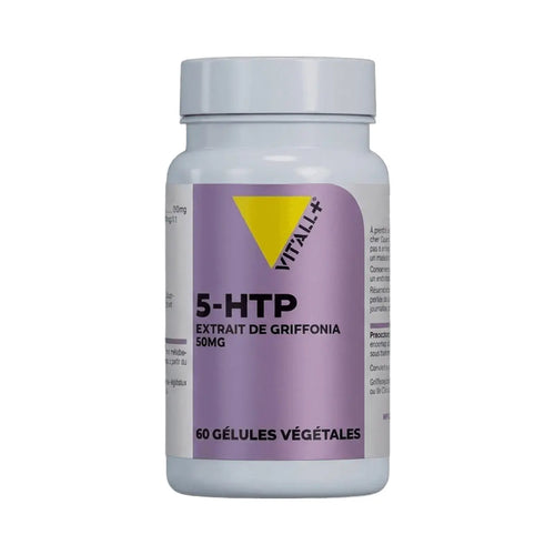 5-HTP Extrait Griffonia Standardisé 50mg - 60 ou 30 gélules - Vit'All+