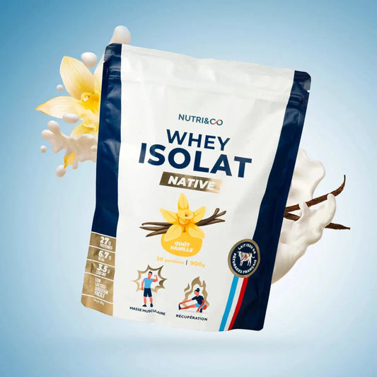 Whey Isolate Native Vanille Nutri&Co 900g NICE ORGANIC herboristerie bio
