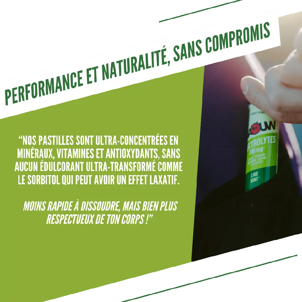 Pastilles Électrolytes Citron Vert - Menthe Herboristerie bio du vieux Nice