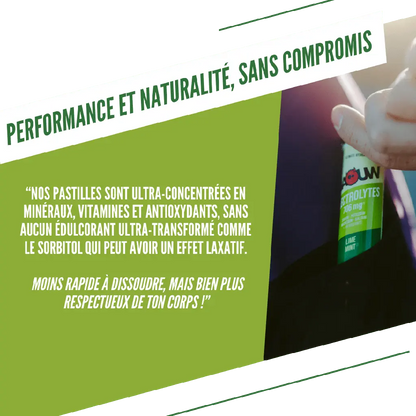 Pastilles Électrolytes Citron Vert - Menthe Herboristerie bio du vieux Nice