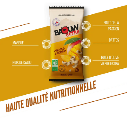 Barres Énergétiques : Mangue - Cajou Baouw Herboristerie bio du vieux Nice