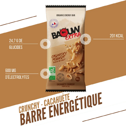 Barres Énergétiques : Crunchy - Cacahuète Baouw Herboristerie bio du vieux Nice