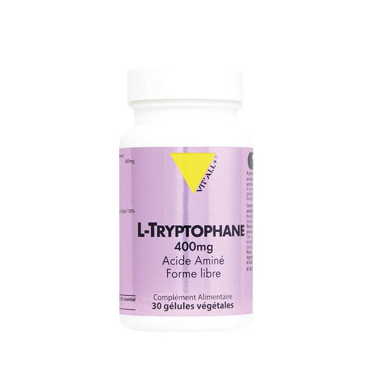 L-Tryptophane 400mg boite de 30 gélules Vit'All+ NICE ORGANIC herboristerie bio