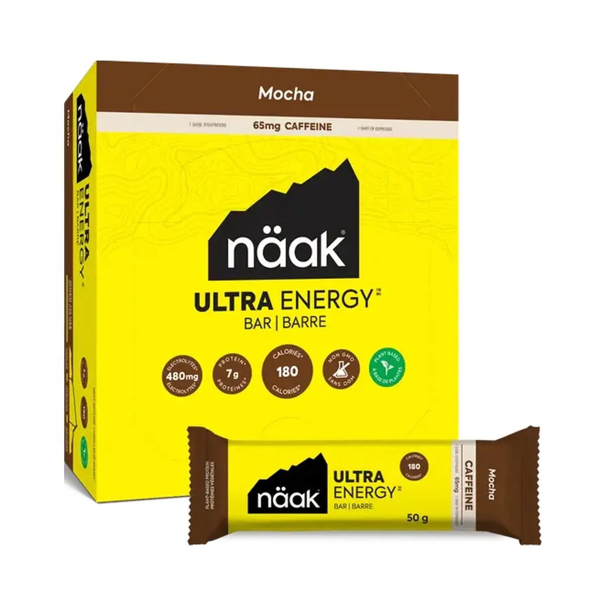 Barre énergétique Mocha Näak Ultra Energy™ NICE ORGANIC herboristerie bio