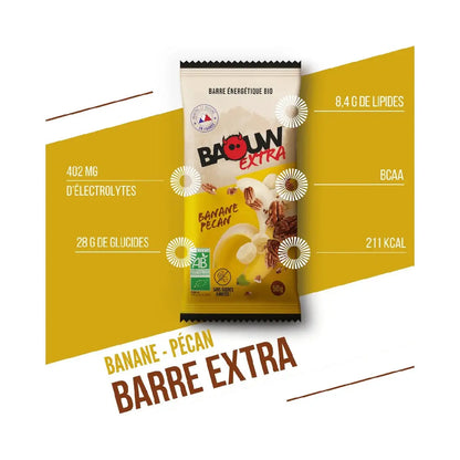 Barres Énergétiques : banane - pécan Baouw Herboristerie bio du vieux Nice