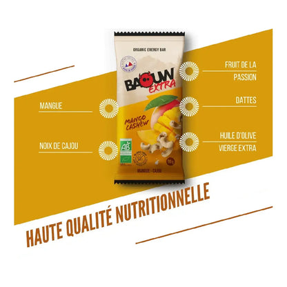 Barres Énergétiques : Mangue - Cajou Baouw Herboristerie bio du vieux Nice