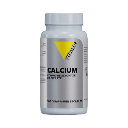 Calcium Bisglycinate & Citrate 200mg - 100 gélules - Vit'All+