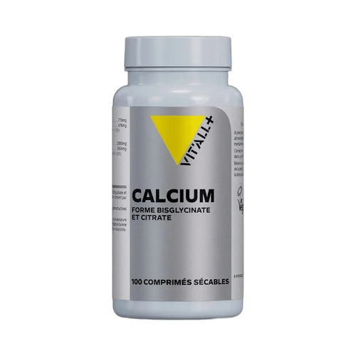 Calcium Bisglycinate & Citrate 200mg - 100 gélules - Vit'All+