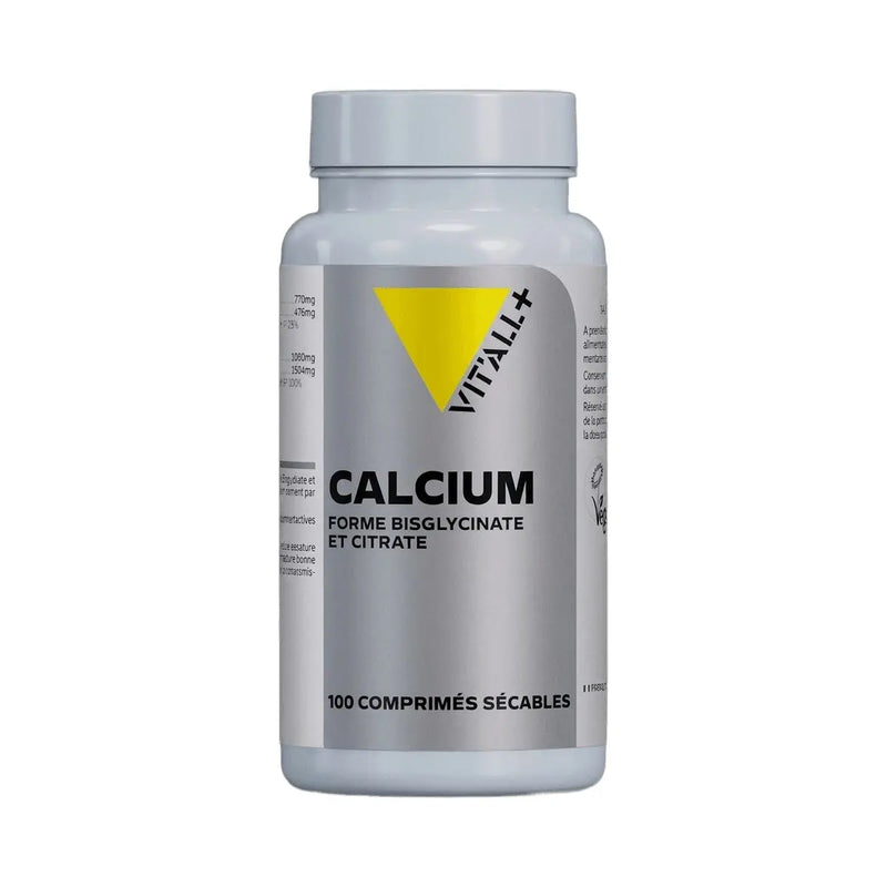 Calcium Bisglycinate & Citrate 200mg - 100 gélules - Vit'All+