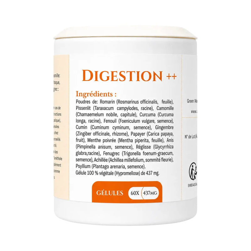 Digestion++ - 60 gélules - Herboristerie du Vieux Nice