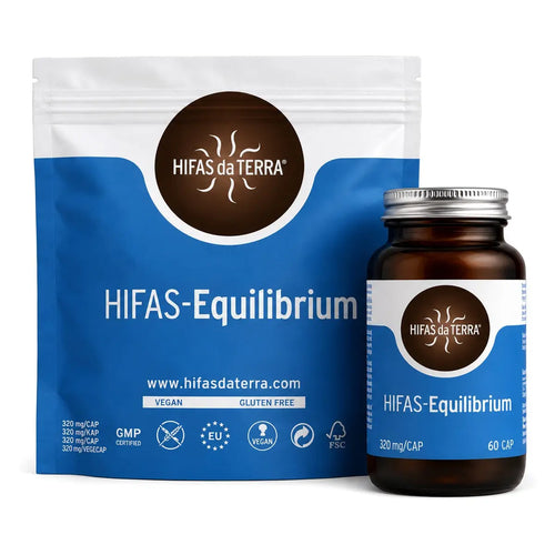 Equilibrium Reishi, Hericium & Cordyceps - 60 gélules - Hifas da Terra
