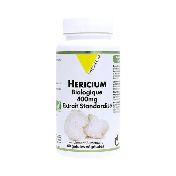Extrait de champignon bio HERCIUM - Crinière de Lion vitall+ 60 gelules NICE ORGANIC herboristerie bio