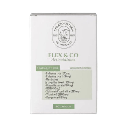 Flex & Co - Articulations & Mobilité - 90 capsules - Herboristerie du Vieux Nice