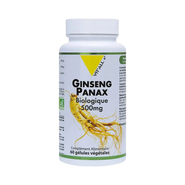 Ginseng Coréen Panax ginseng - 60 gélules - Vit'All+