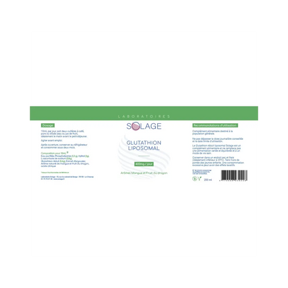 Glutathion liposomal liquide Herboristerie bio du vieux Nice