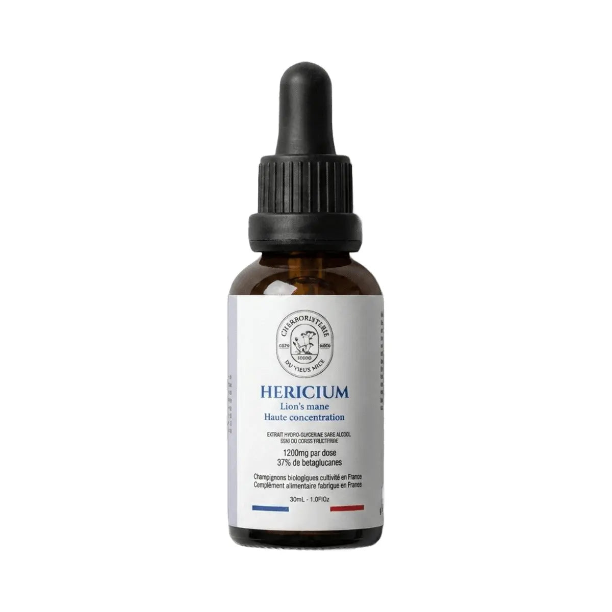 Hericium Lion's Mane 1200 mg sans alcool - 30ml - Herboristerie du Vieux Nice