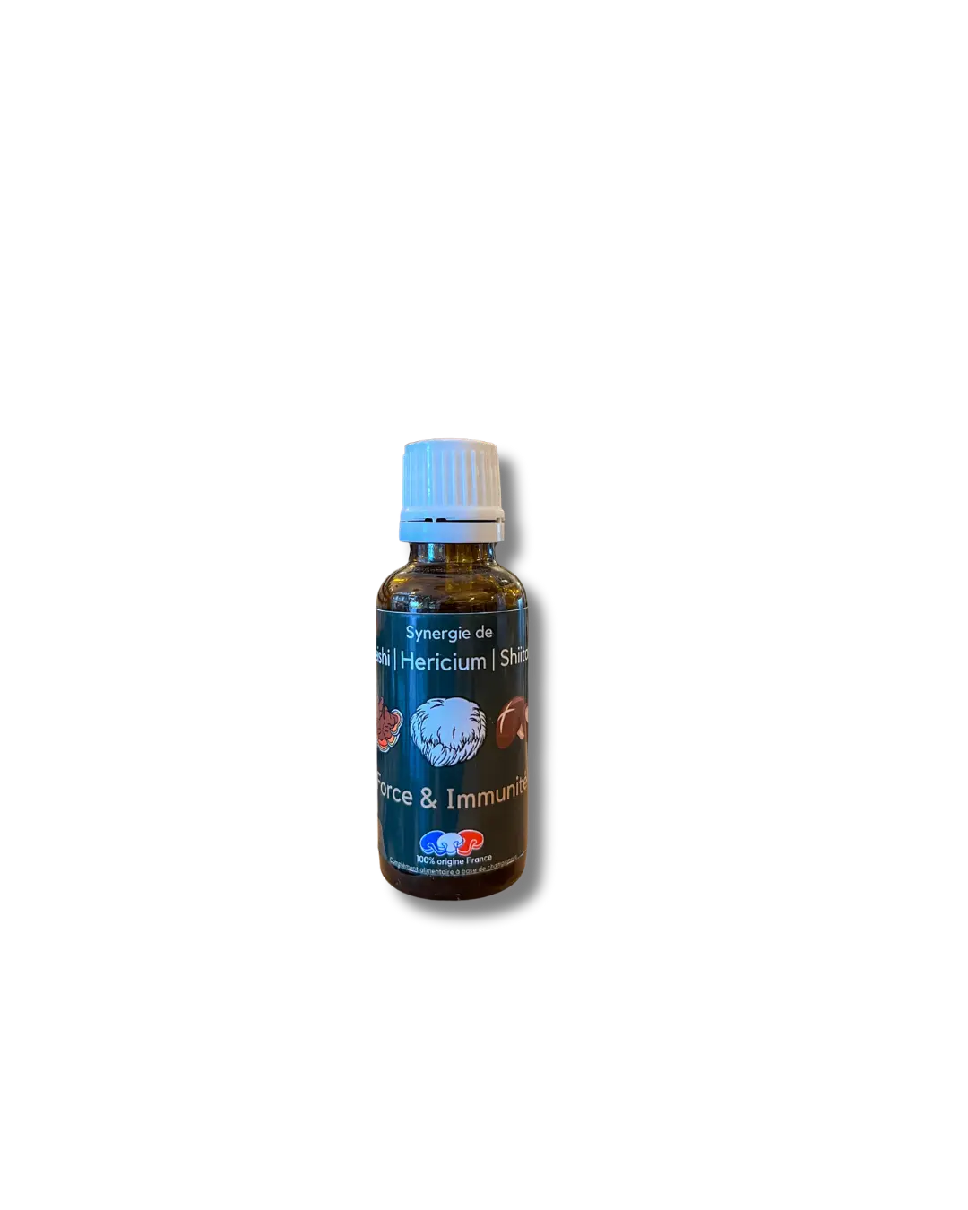 Synergie de 3 champignons médicinaux | Extrait liquide Reishi Hericium Shiitake | Complément alimentaire à base de champignon cultivé en France | NICE ORGANIC herboristerie bio