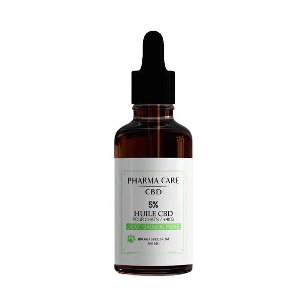 Huile CBD 5% Chat - Saveur Saumon Fumé (Pharmacare)