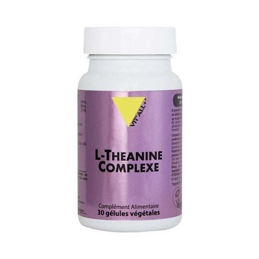 L-Théanine Complexe boite de 30 gélules Vit'All+ NICE ORGANIC herboristerie bio