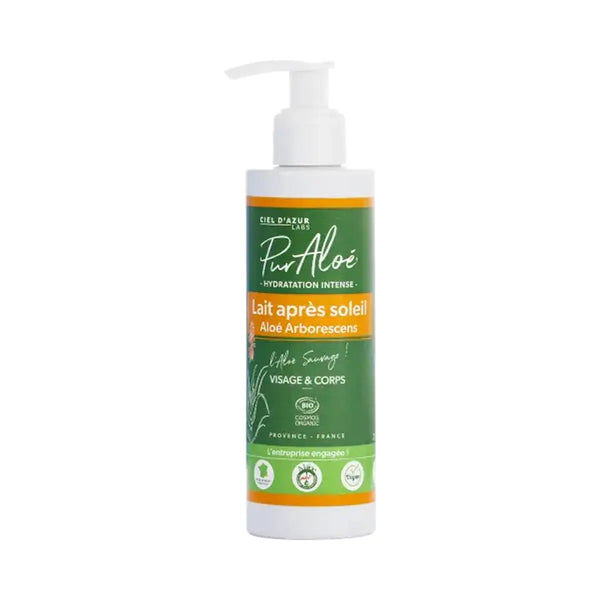 Lait après soleil 200ml PurAloé Herboristerie bio du vieux Nice