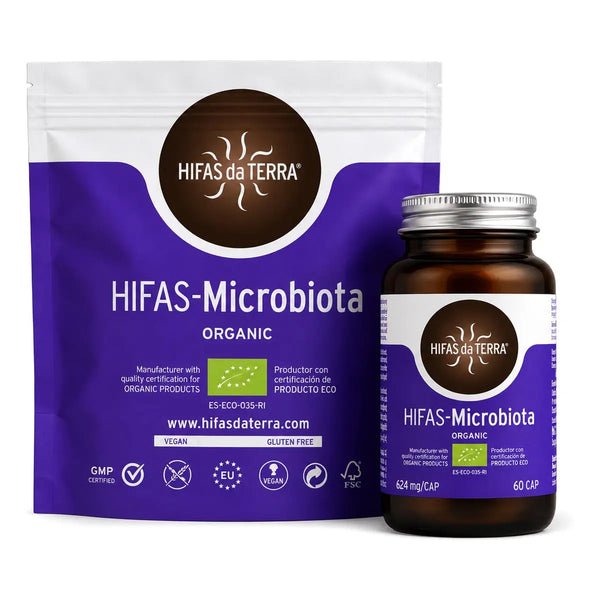 Microbiota - Hericium et reishi - 60 ou 70 gélules - Hifas da Terra