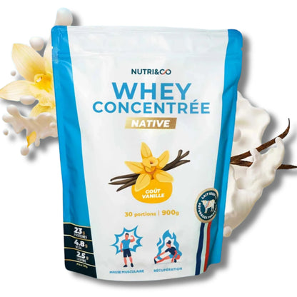 Whey Concentrée Native Chocolat - 900g - Nutri&Co Herboristerie bio du vieux Nice