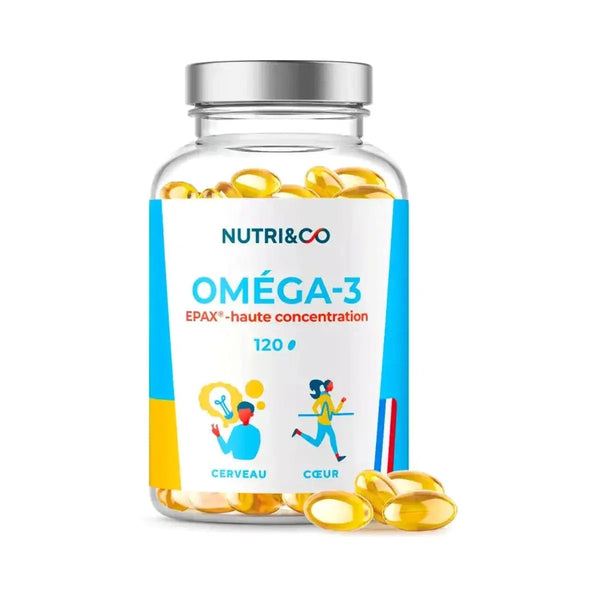 Oméga 3 - EPAX haute concentration 120 gélules Nutri&Co NICE ORGANIC herboristerie bio
