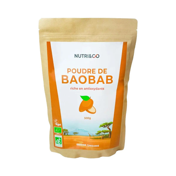 Poudre de Baobab - Pulpe de fruit (Nutri&Co) 500g