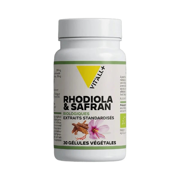 Rhodiola & Safran - 30 gélules - Vit'All+