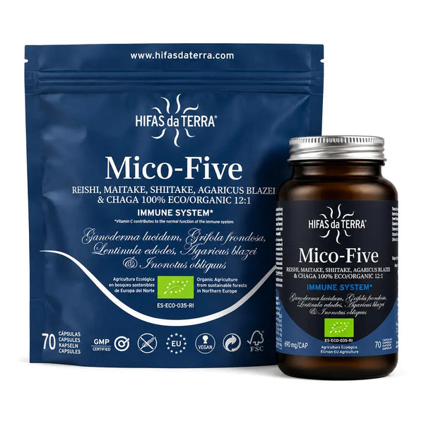 Mico Five - Complexe 5 Champignons - 70 gélules - Hifas da Terra