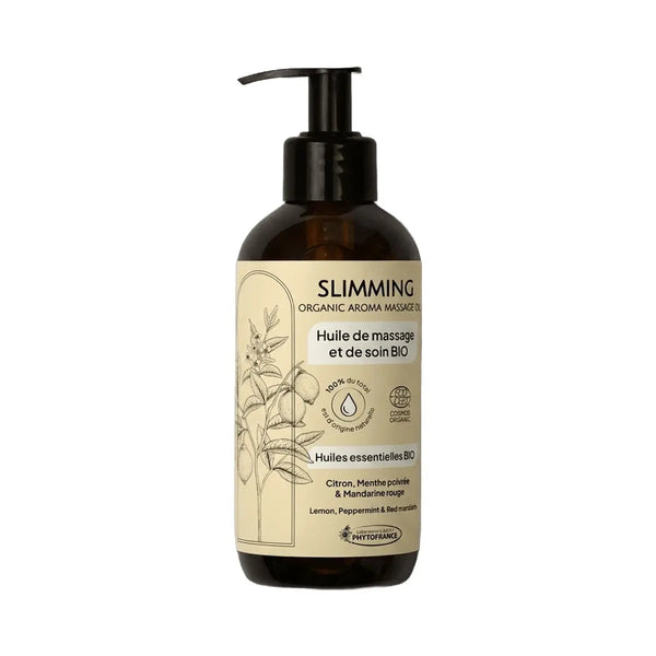 Huile de Massage Slimming Citron Menthe Mandarine - Herbodev 250ml