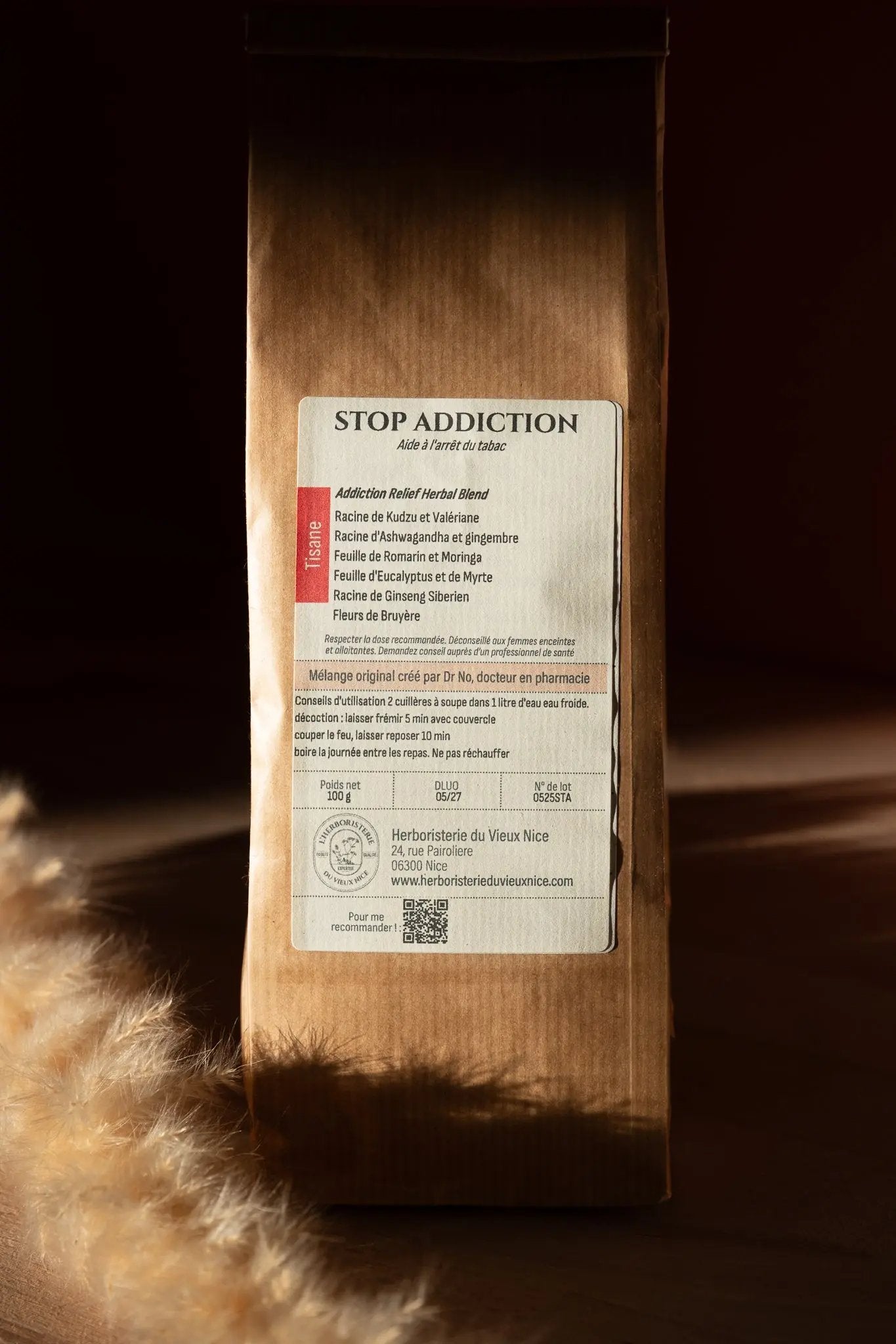 Tisane Stop addiction NICE ORGANIC herboristerie bio