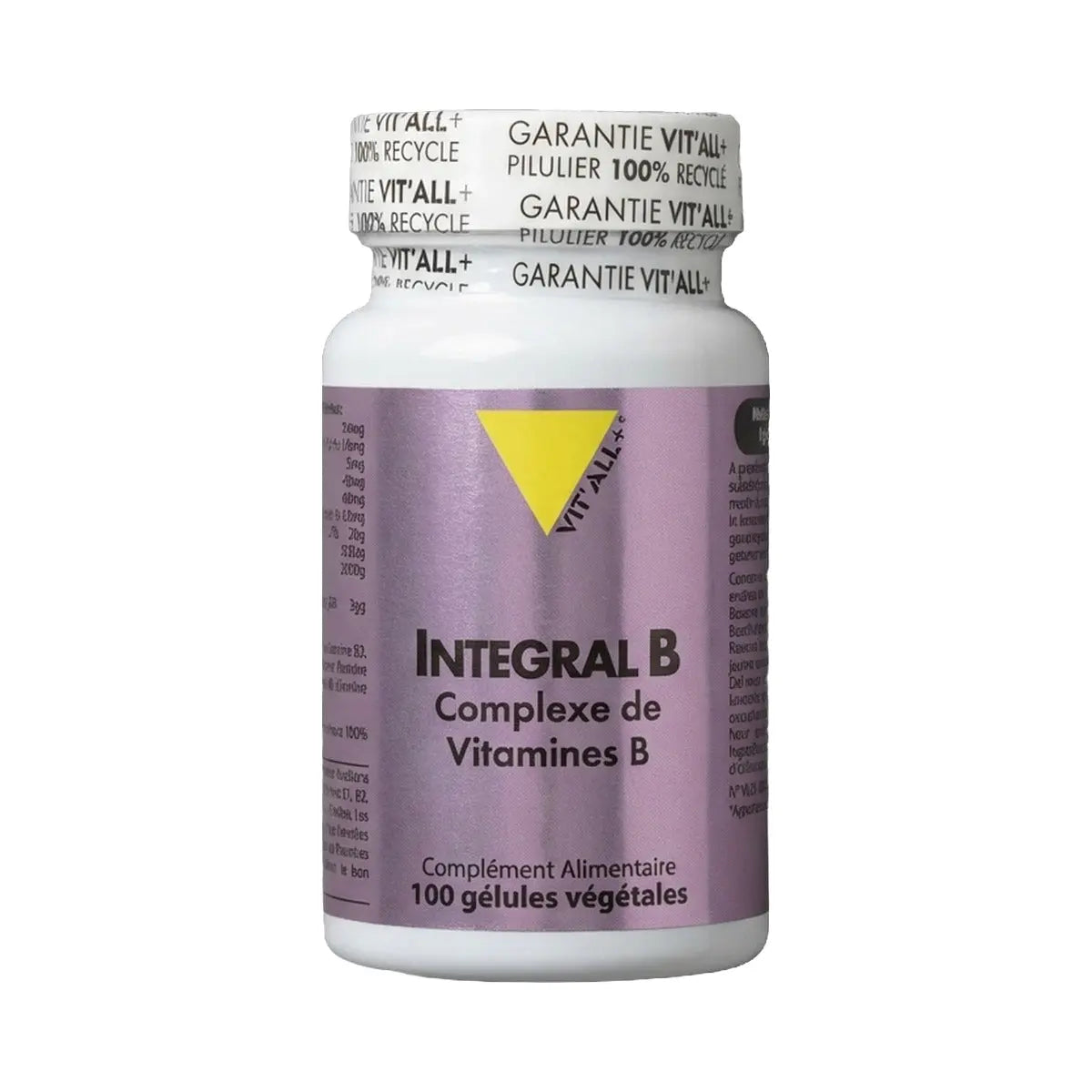 Intégral B - Complexe Vitamines B - 100 gélules - Vit'All+