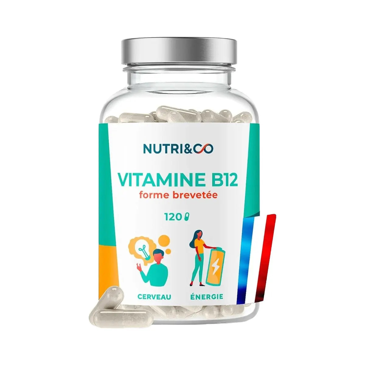 Vitamine B12 Méthylcobalamine 1000 µg - 60 gélules - Nutri&Co