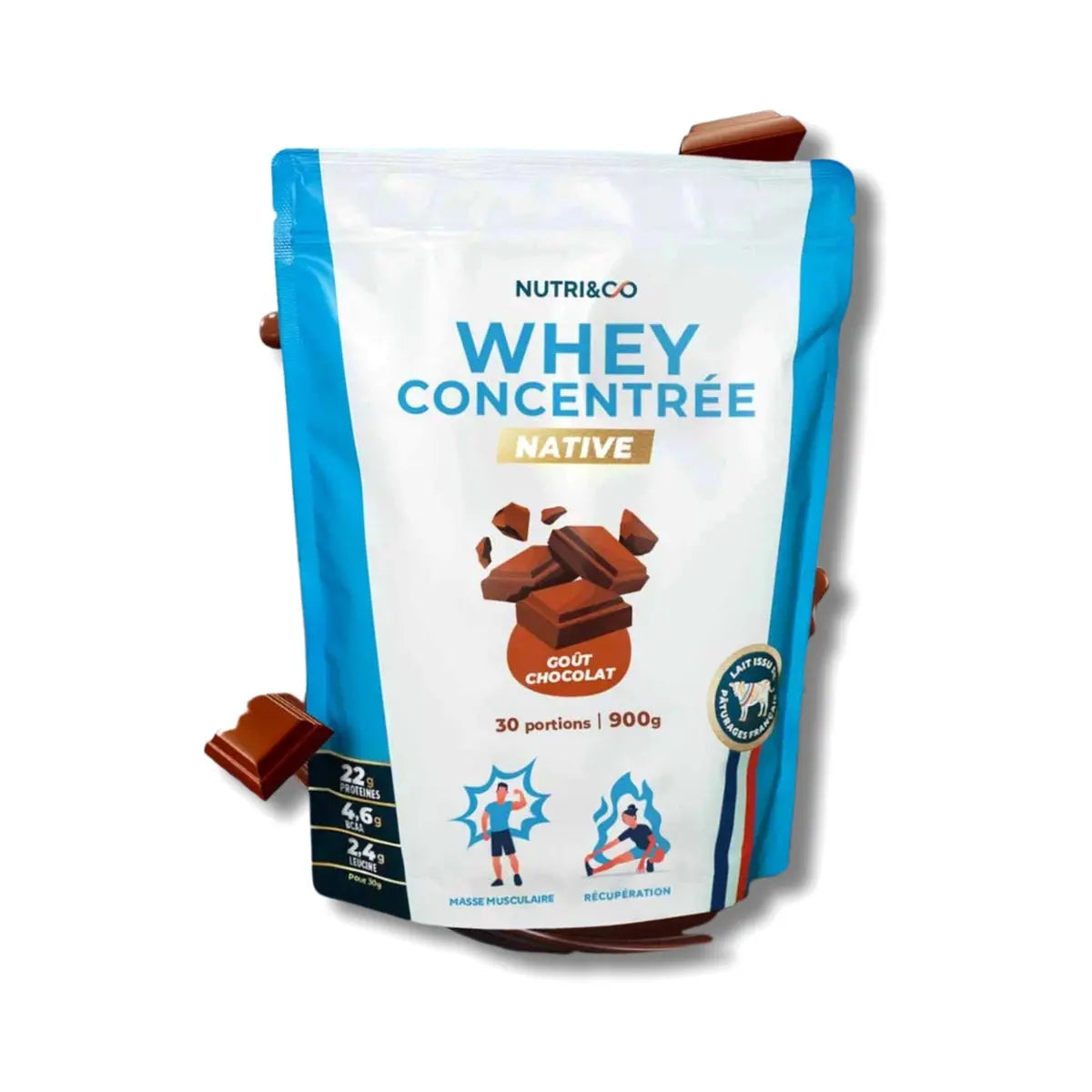 Whey Concentrée Native 900g - Nutri&Co - photo 2