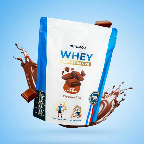 Whey Isolate Native Chocolat Nutri&Co NICE ORGANIC herboristerie bio